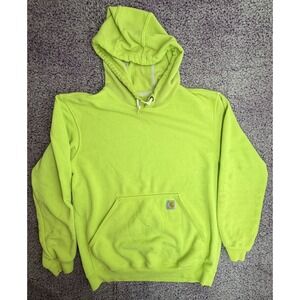 Carhartt Original Fit Hoodie Men's Medium Green Pullover Workwear Sweatshirt